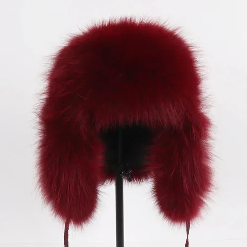 TEEK - Natural Fox Fluff Ushanka Hat