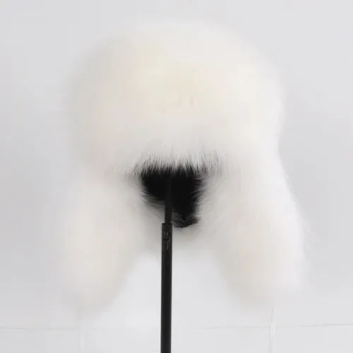 TEEK - Natural Fox Fluff Ushanka Hat