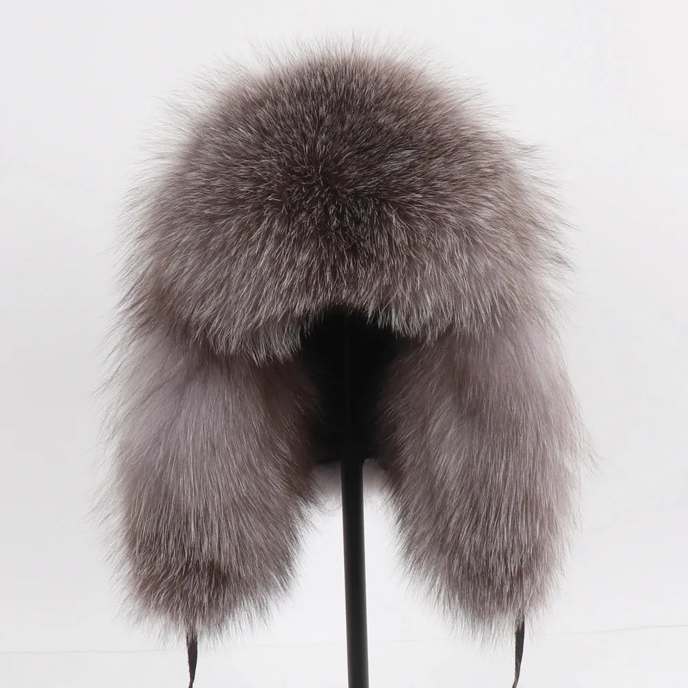 TEEK - Natural Fox Fluff Ushanka Hat