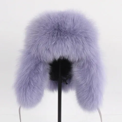 TEEK - Natural Fox Fluff Ushanka Hat