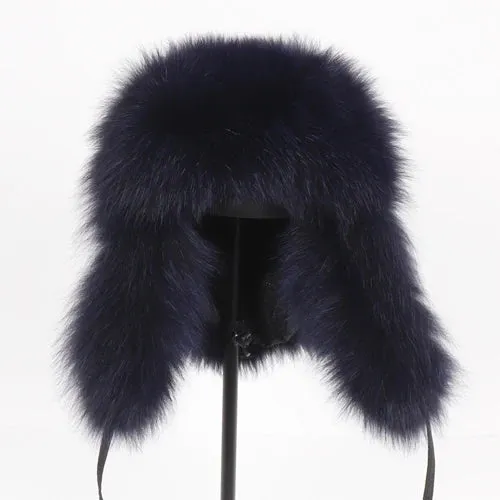 TEEK - Natural Fox Fluff Ushanka Hat