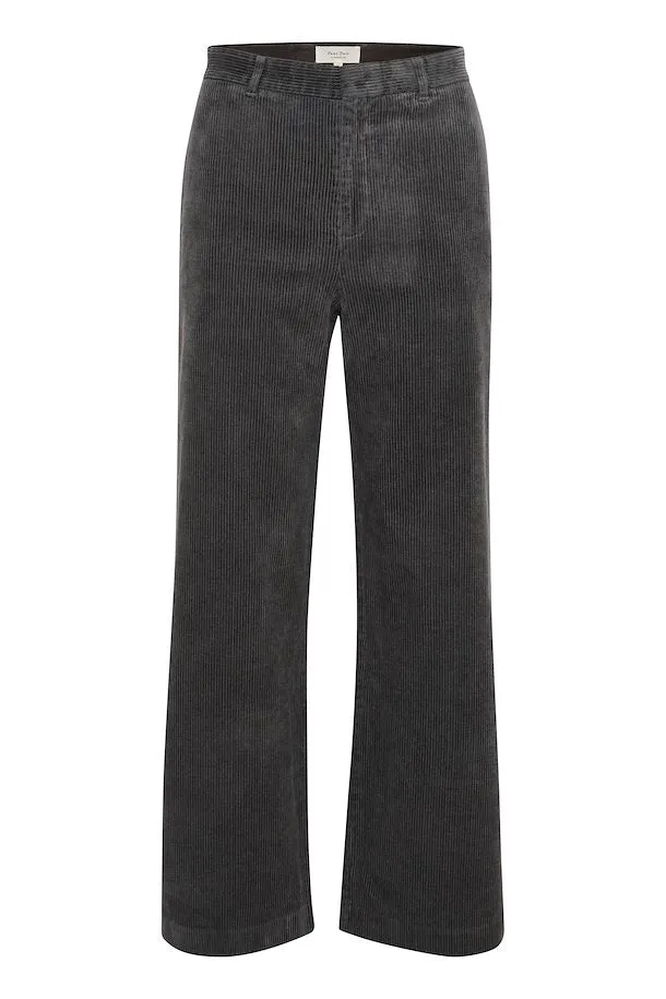 The Clarisse Corduroy Pants by Part Two - Magnet - PLUS