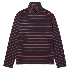 The Men's Turtleneck - Navy/Poppy