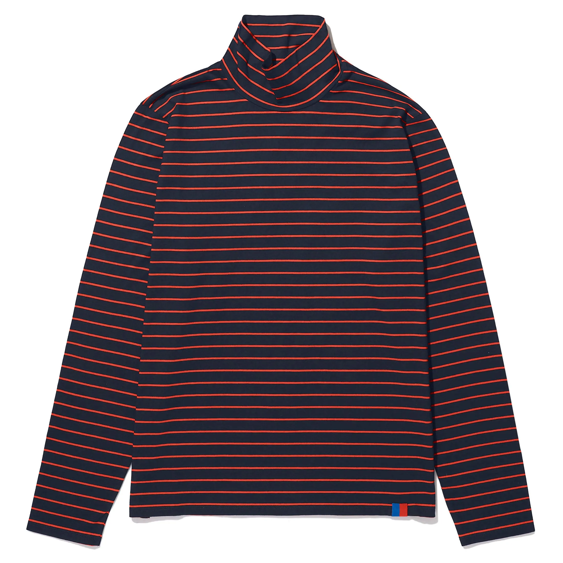 The Men's Turtleneck - Navy/Poppy