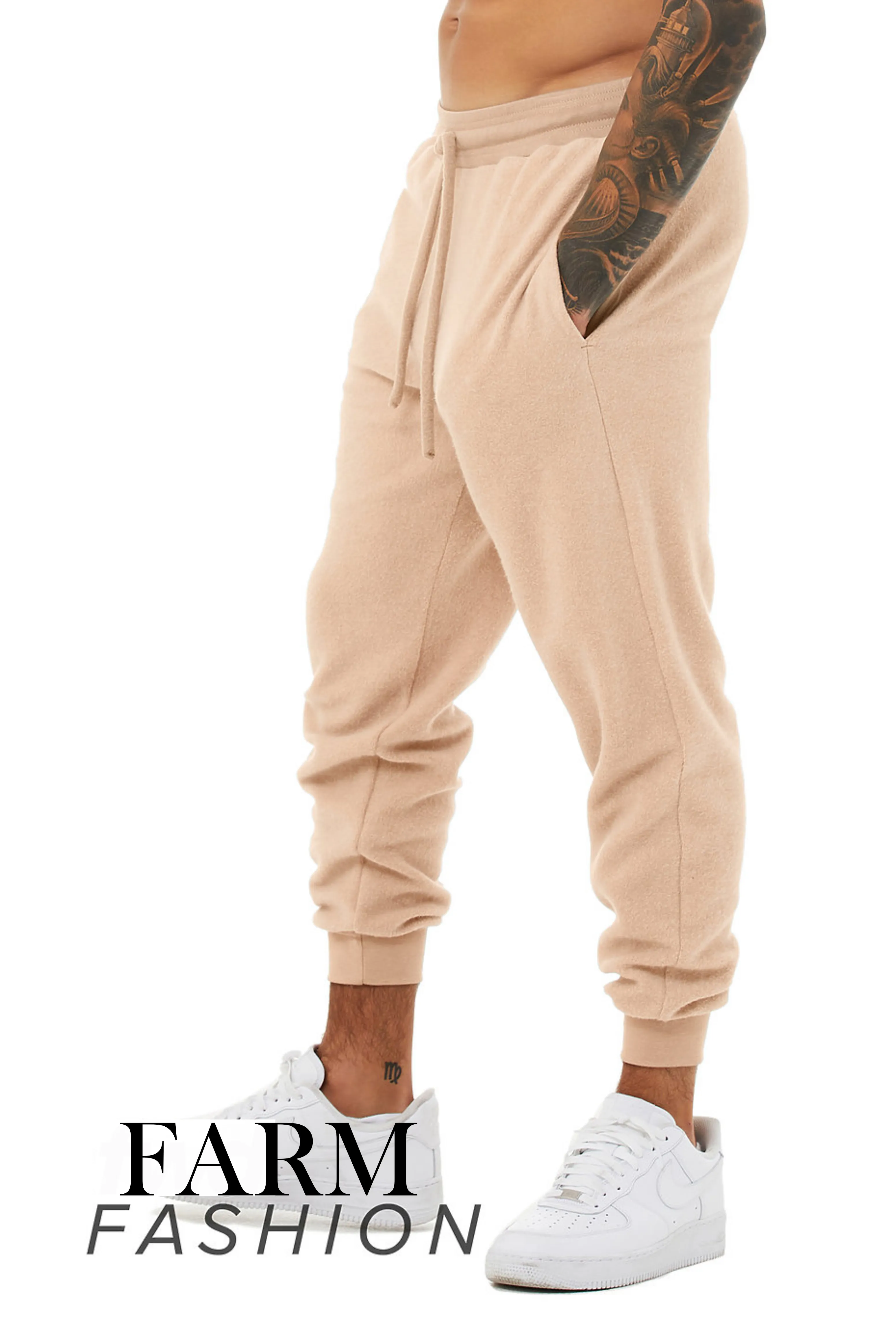 The Statement Sueded Fleece Joggers