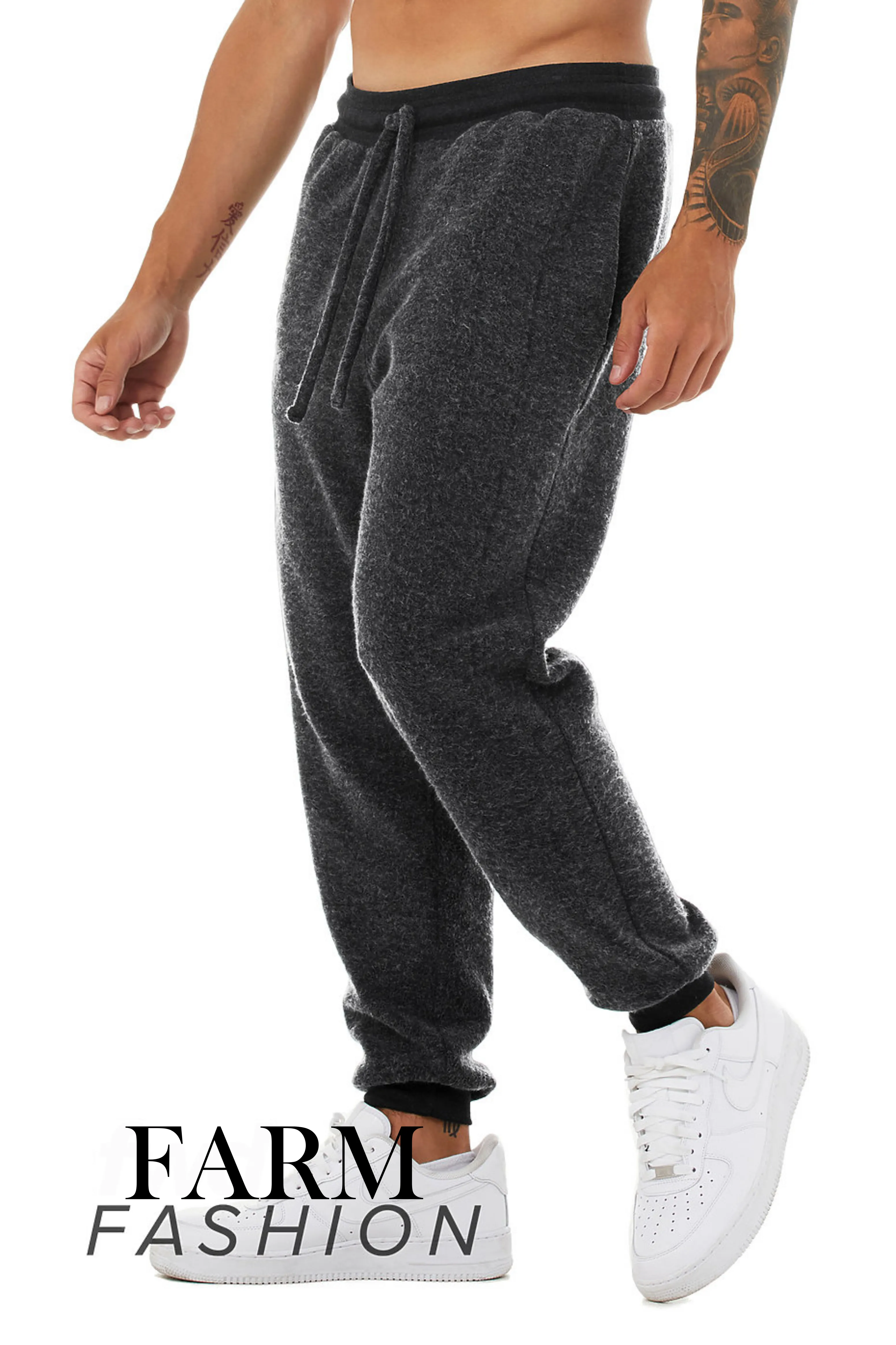 The Statement Sueded Fleece Joggers