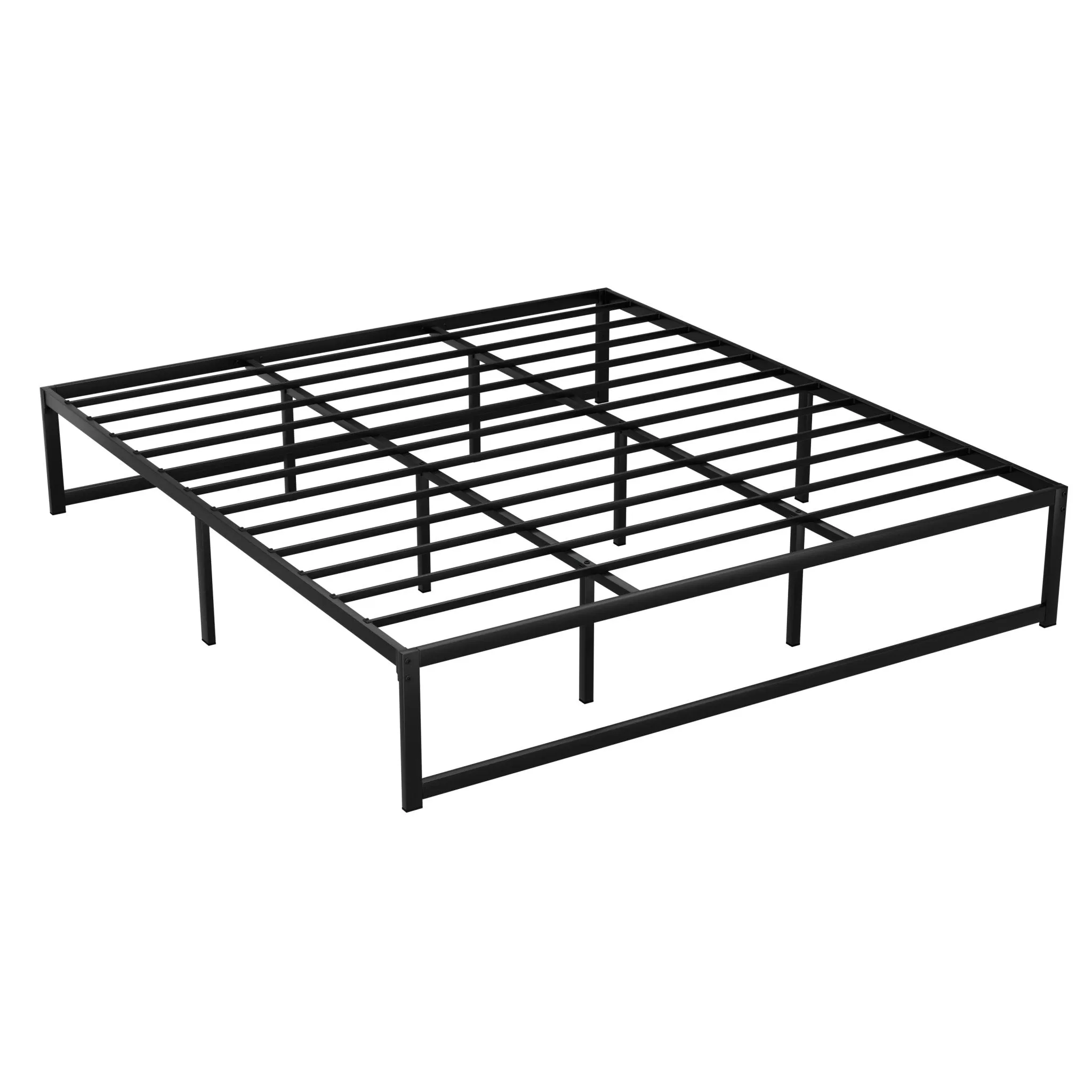 Tino Metal King Bed Base Black (Metal Slats)