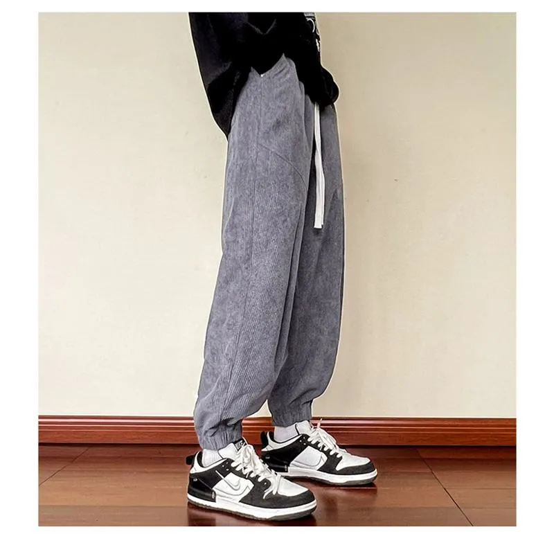 Trendy Knitted Tapered Sports Loose-Fit Sweatpant