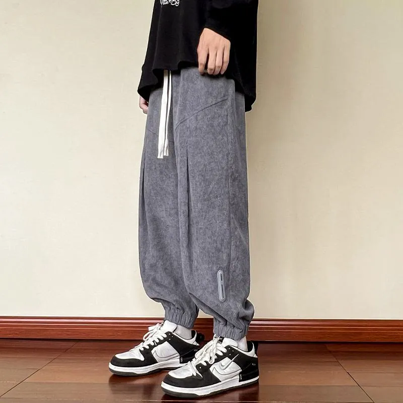 Trendy Knitted Tapered Sports Loose-Fit Sweatpant