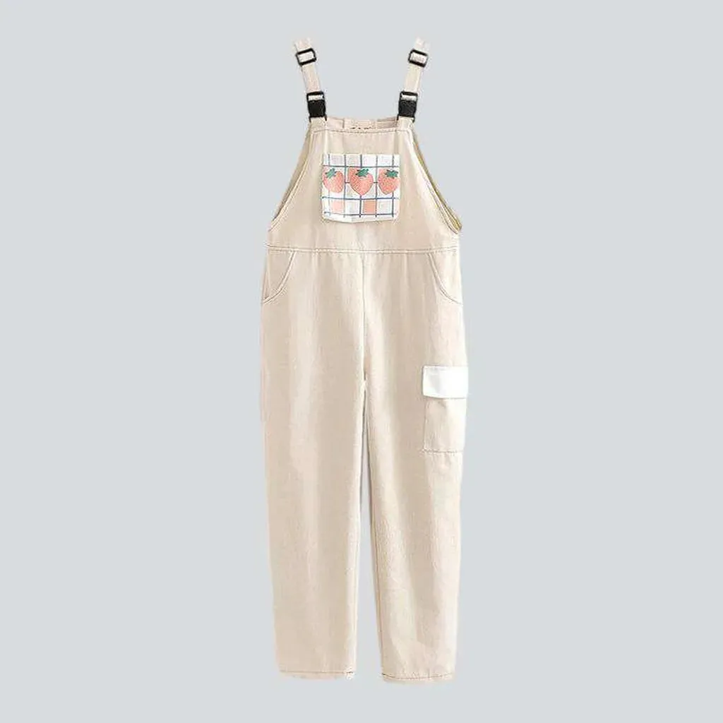 Trendy women's loose fit overall