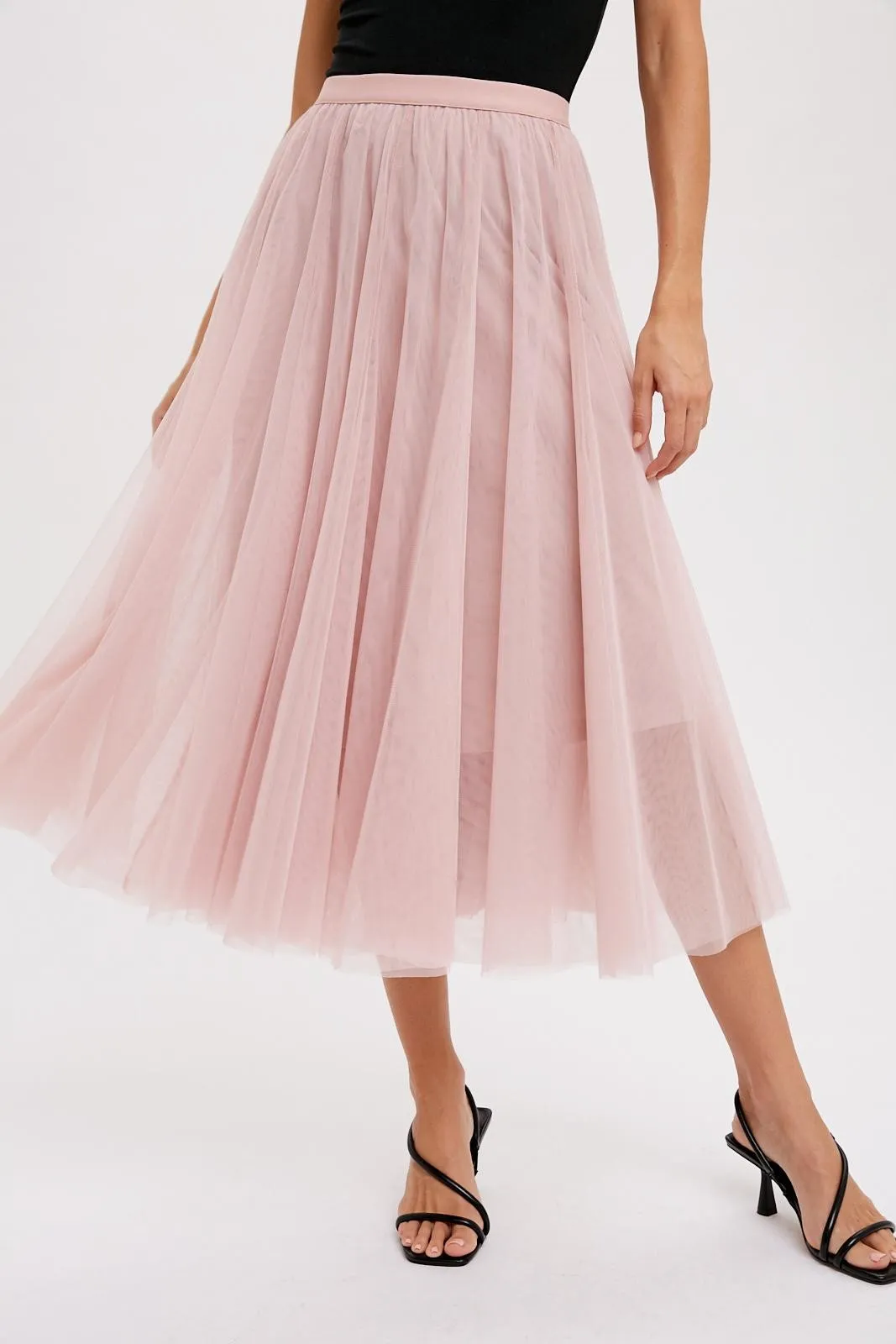 TULLE MIDI SKIRT