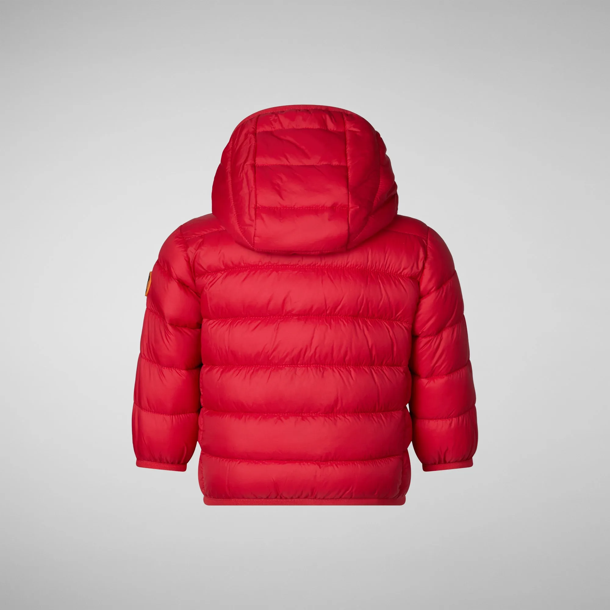 Unisex kids' animal free puffer jacket WAlly in tango red