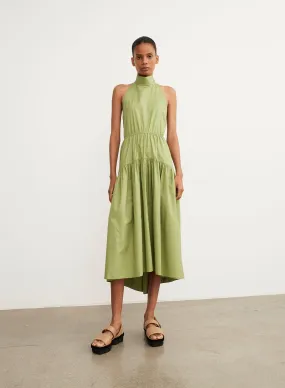 Vince - Draped Neck Halter Dress in Pistachio