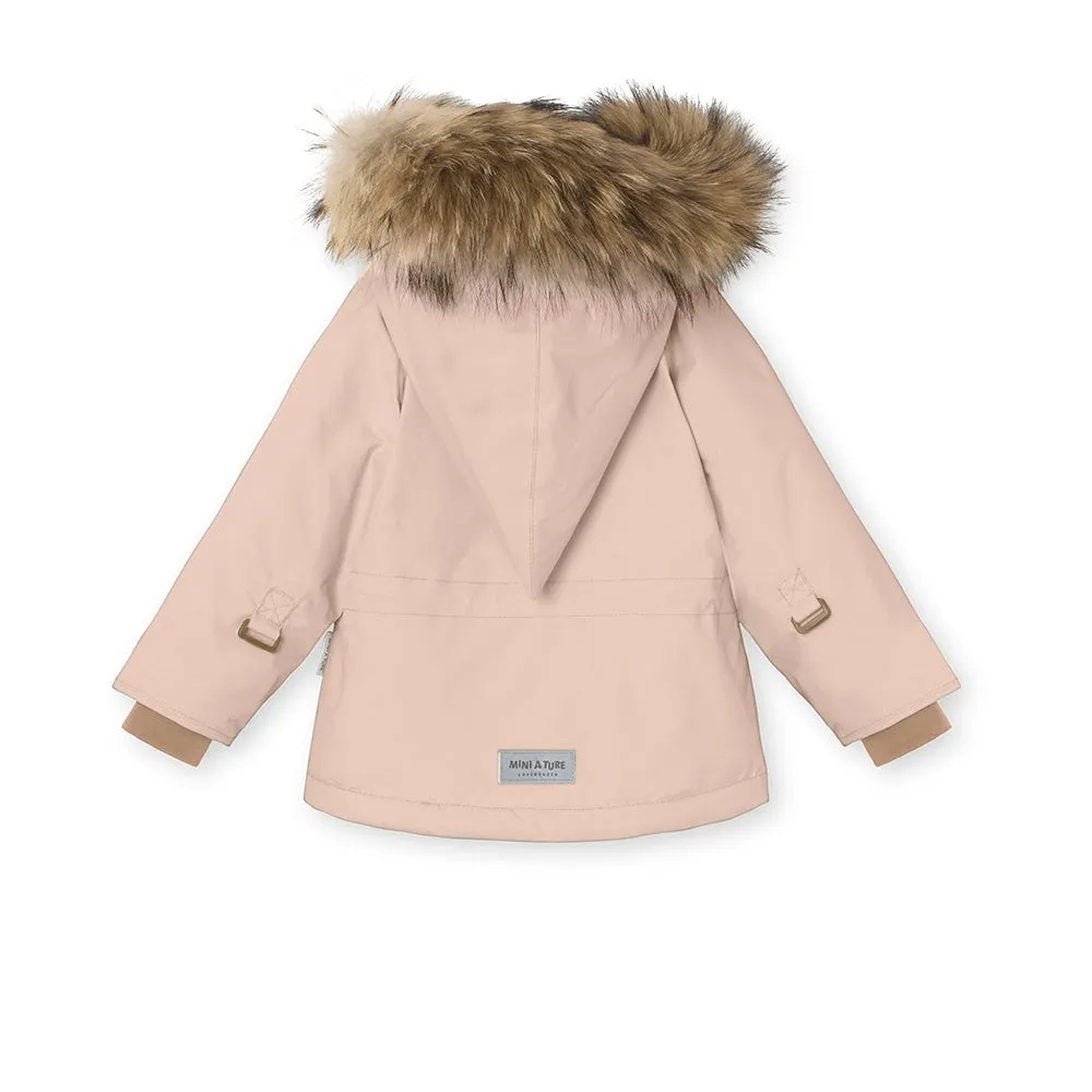 Wang Fleece Lined Winter Jacket Fur. GRS Rose Dust