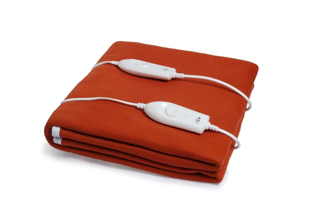 Warm Hug Double Bed Electric Under Blanket Bed Warmer (Size 150 x 160 cm, Rusty Orange)