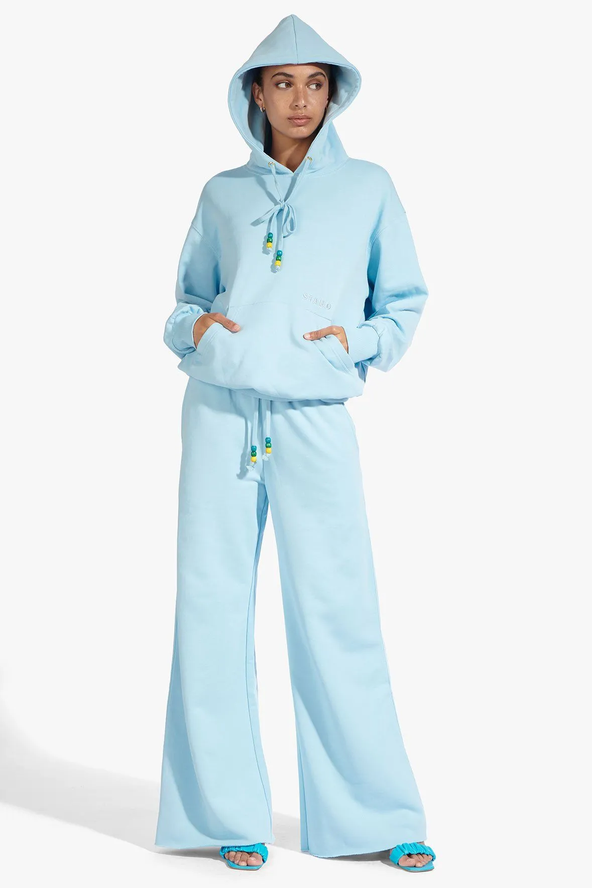 WIDE LEG SWEATPANTS | FRENCH BLUE