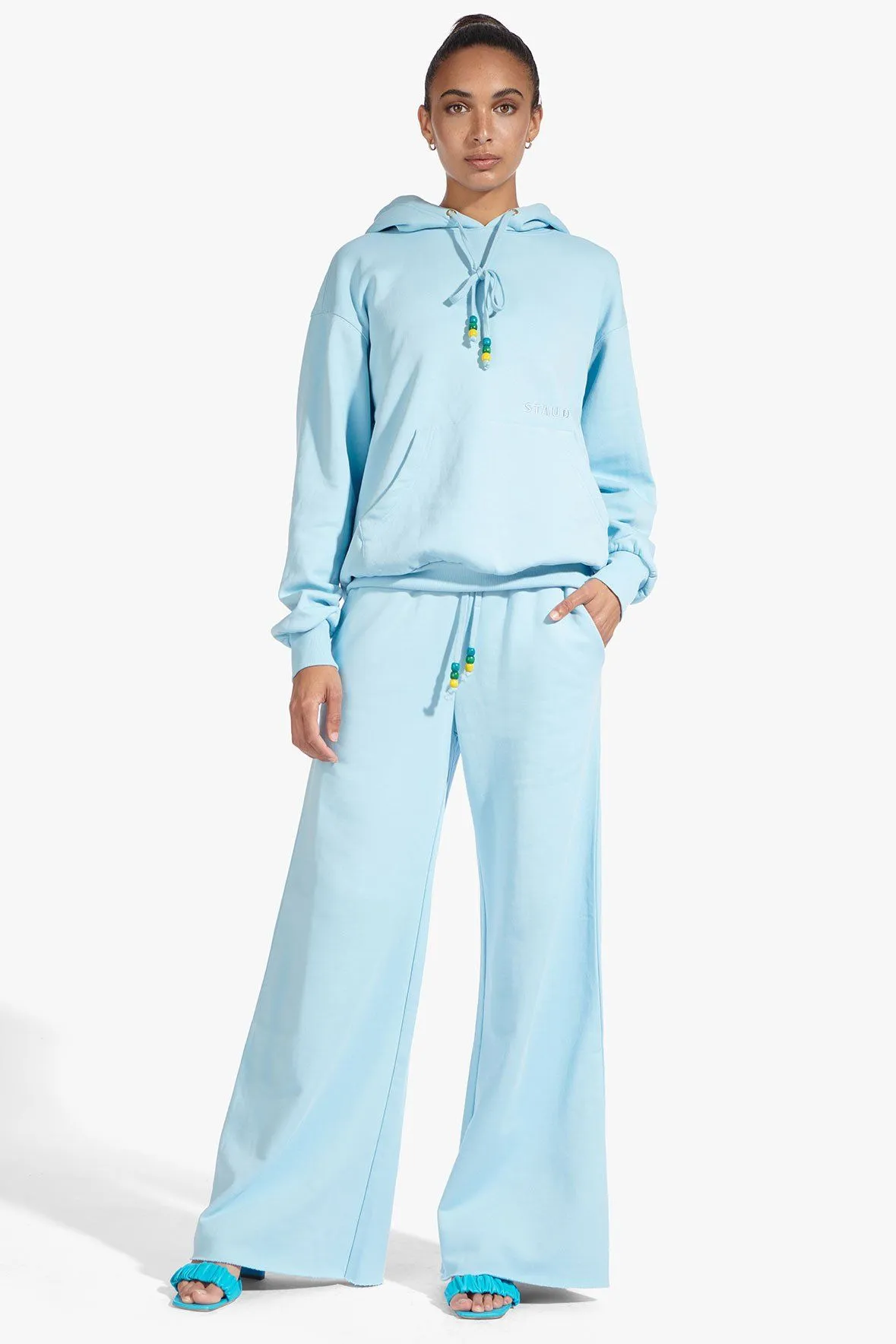 WIDE LEG SWEATPANTS | FRENCH BLUE