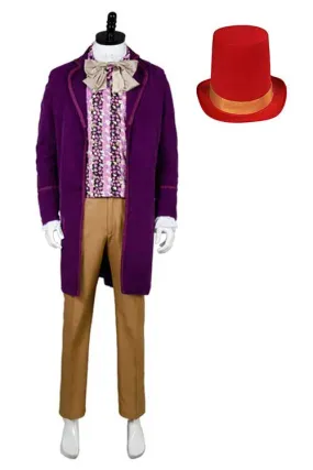 Willy Wonka and the Chocolate Factory 1971 Willy Wonka Outfits Cosplay Costume