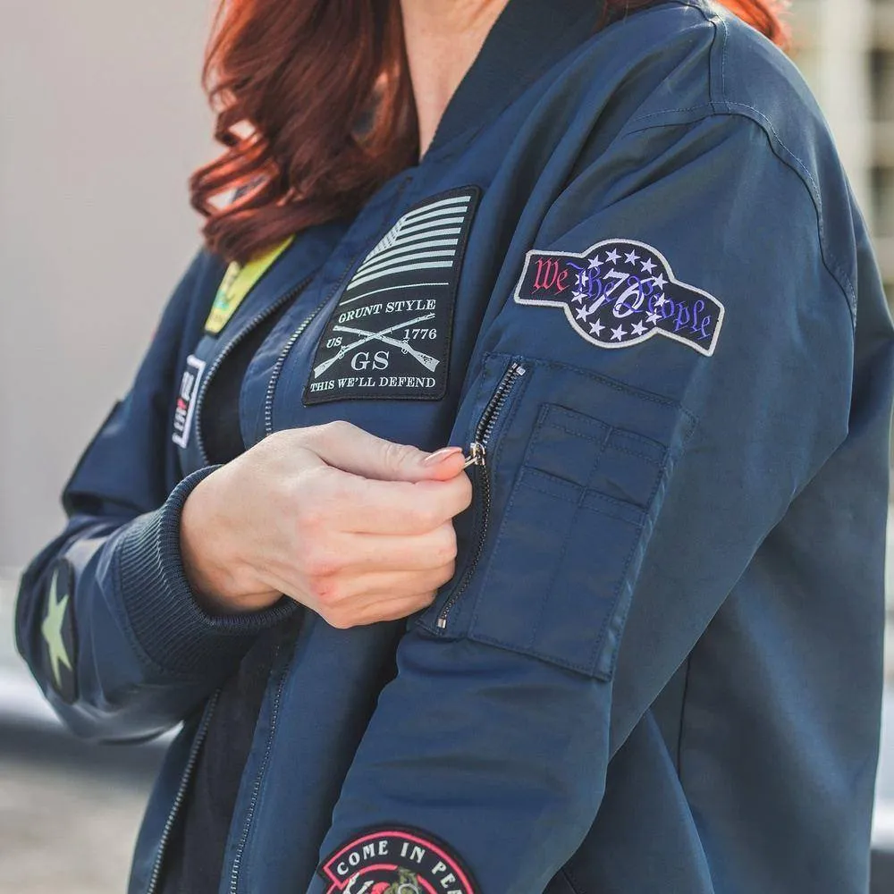 Women's Classified Bomber Jacket - Navy