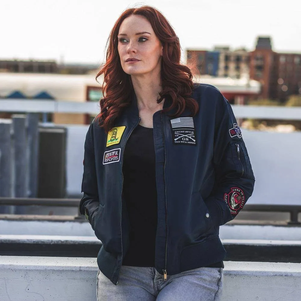 Women's Classified Bomber Jacket - Navy