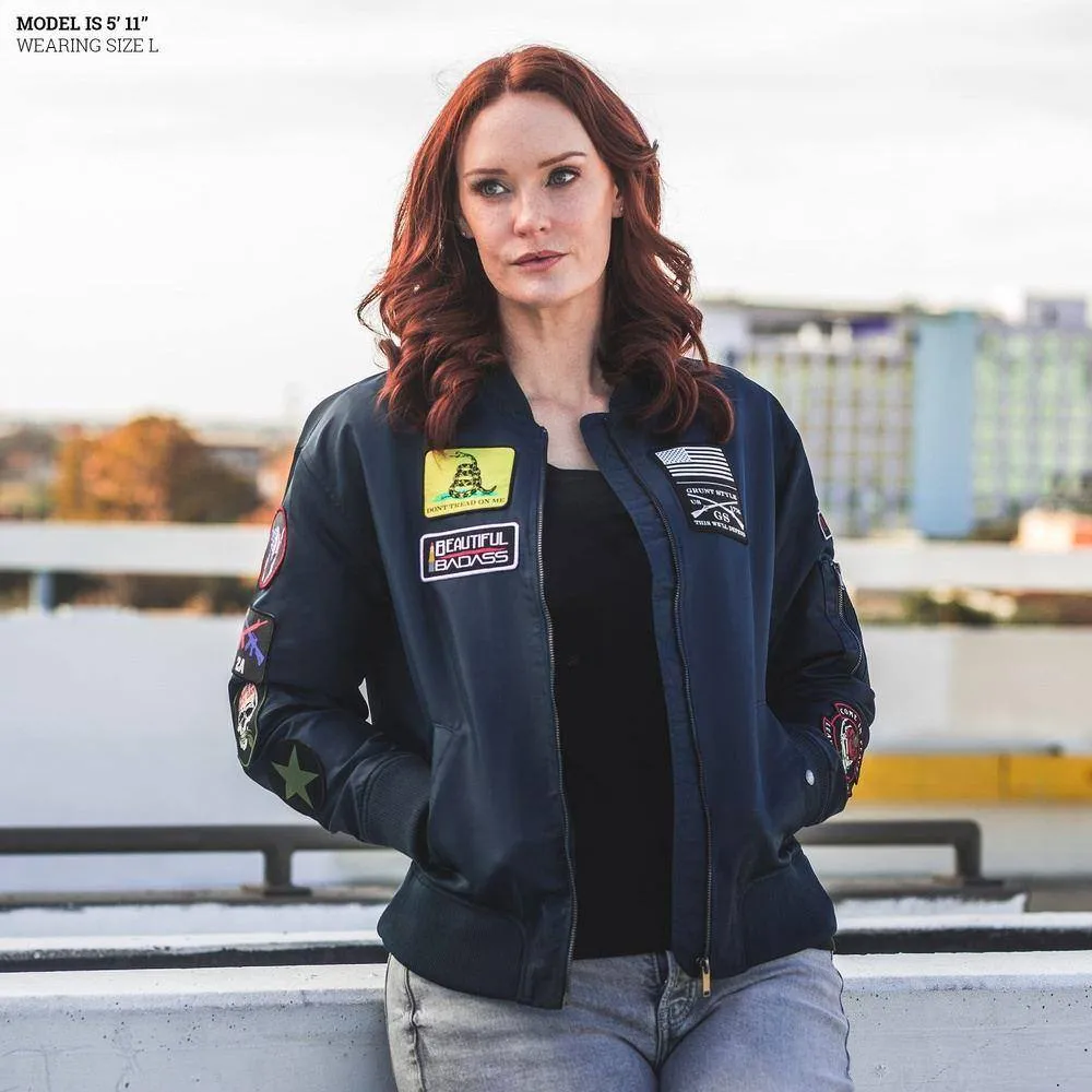 Women's Classified Bomber Jacket - Navy