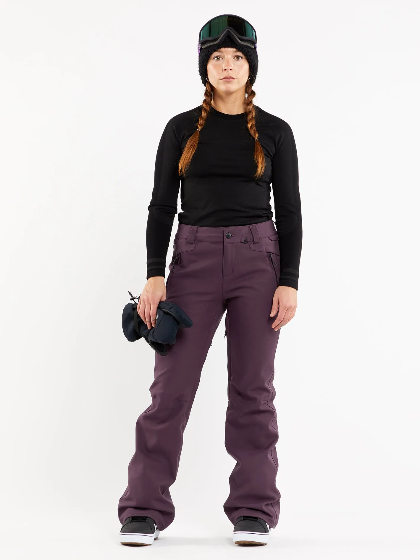 Womens Species Stretch Pants - Blackberry