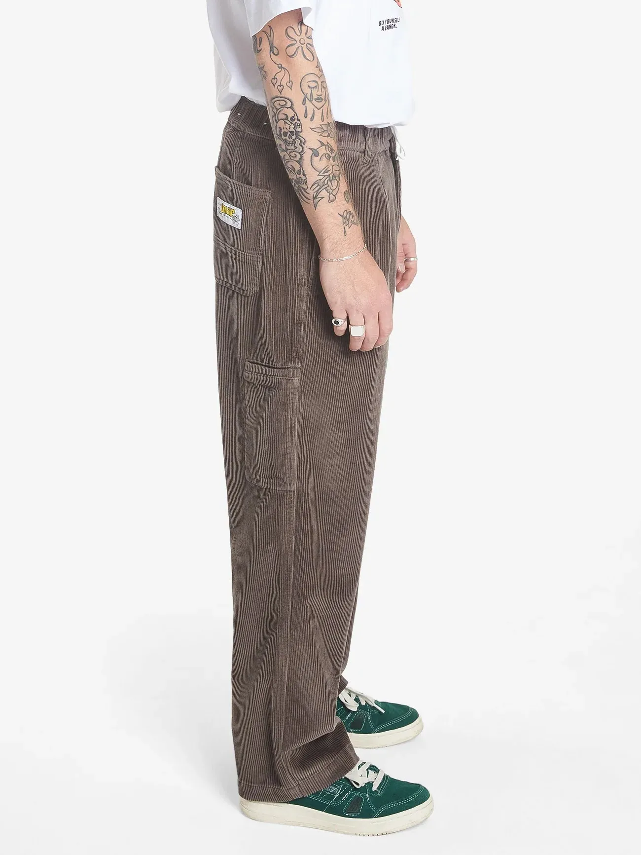 WORSHIP - Royal Elastic Cord  Pant - MAJOR BROWN