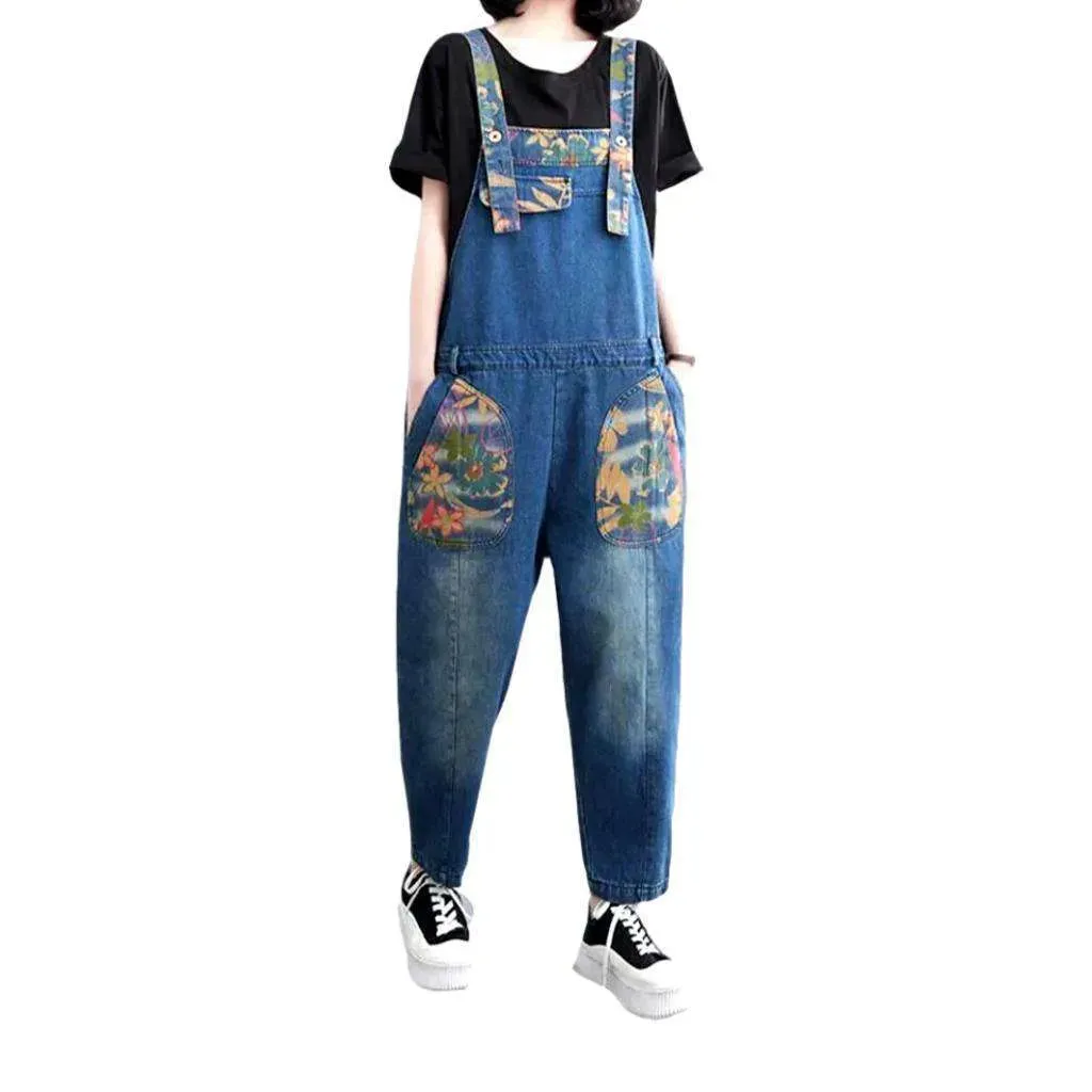 Y2k women's sanded jeans overall