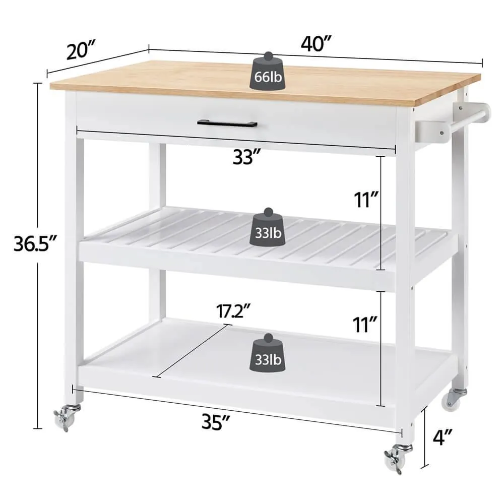 Yaheetech Kitchen Island Cart on Wheels