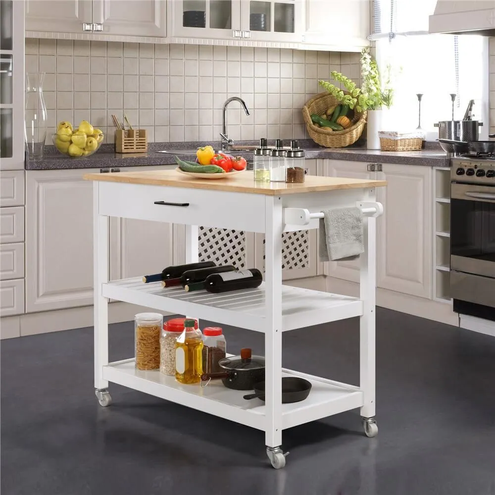 Yaheetech Kitchen Island Cart on Wheels