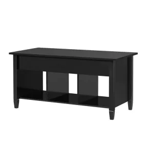 Yaheetech Minimalist Lift Top Coffee Table Black