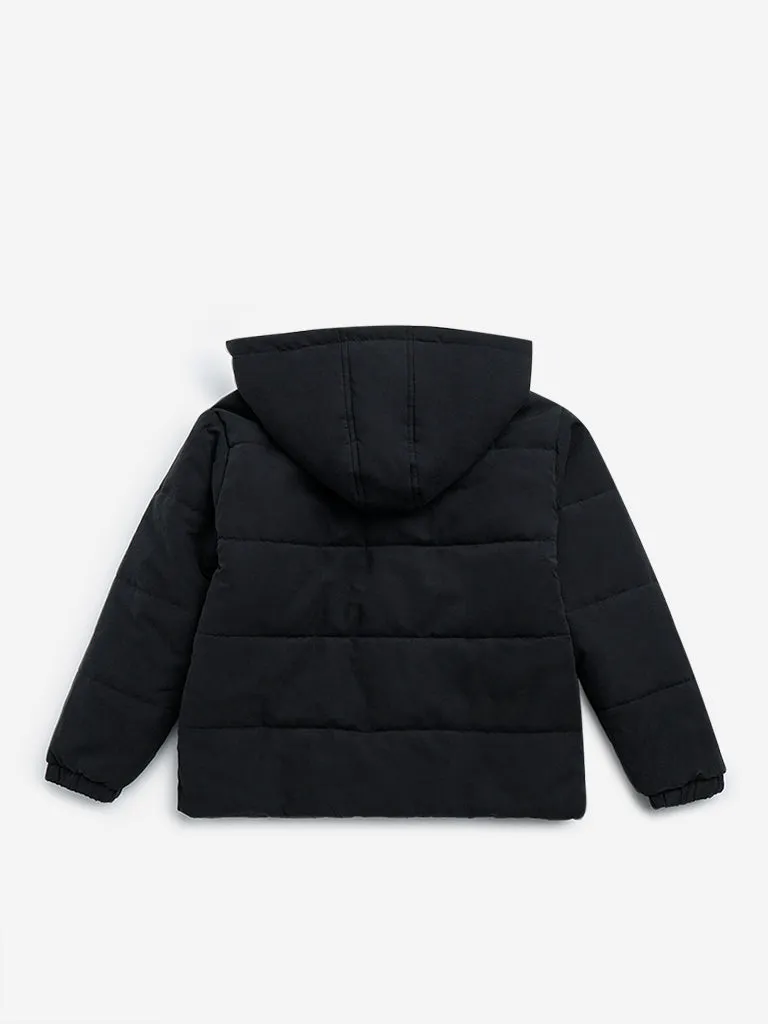 Y&F Kids Black Quilted Puffer Jacket