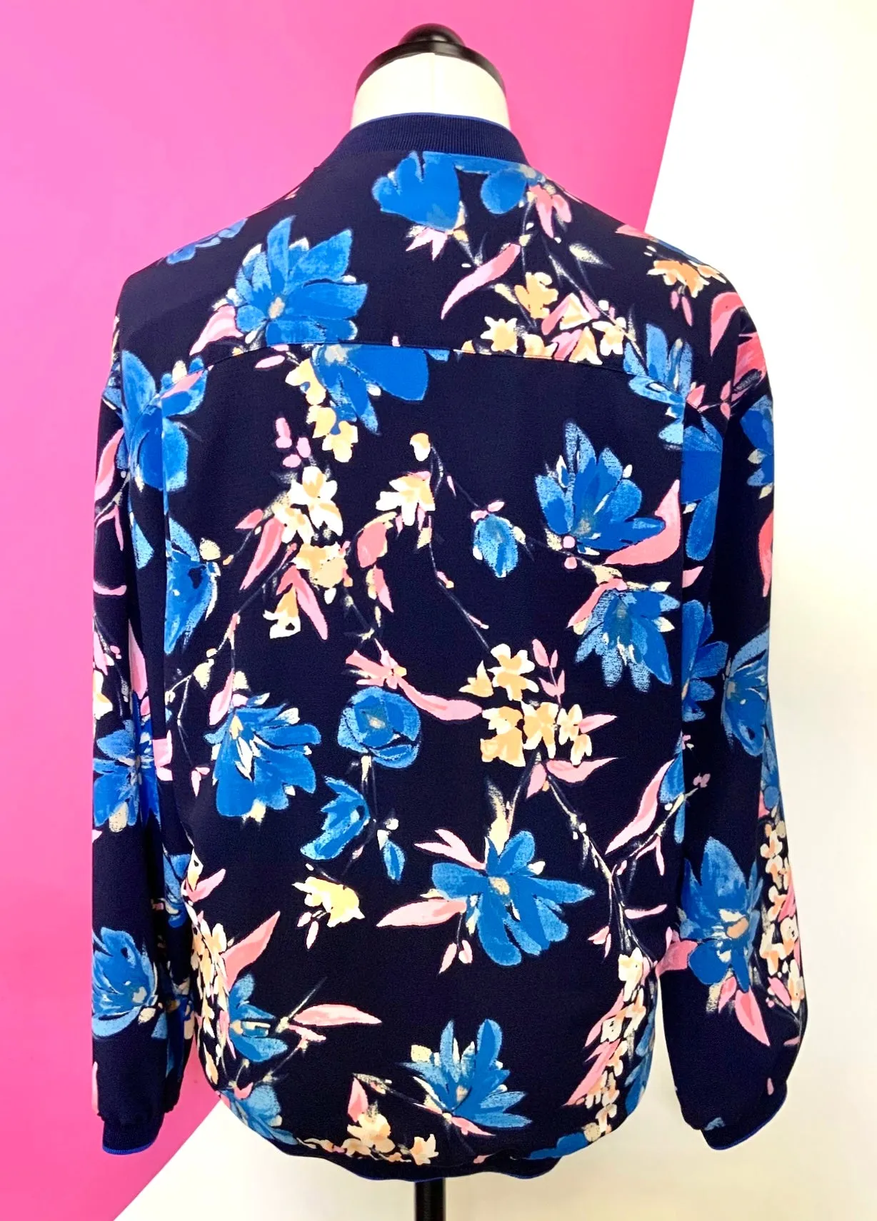 ZARA TRAFALUC FLORAL BOMBER - S/M