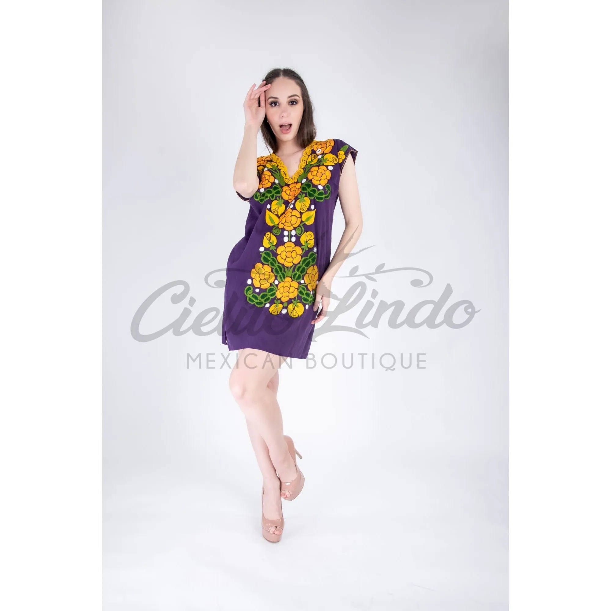 Zina Purple Mini Dress