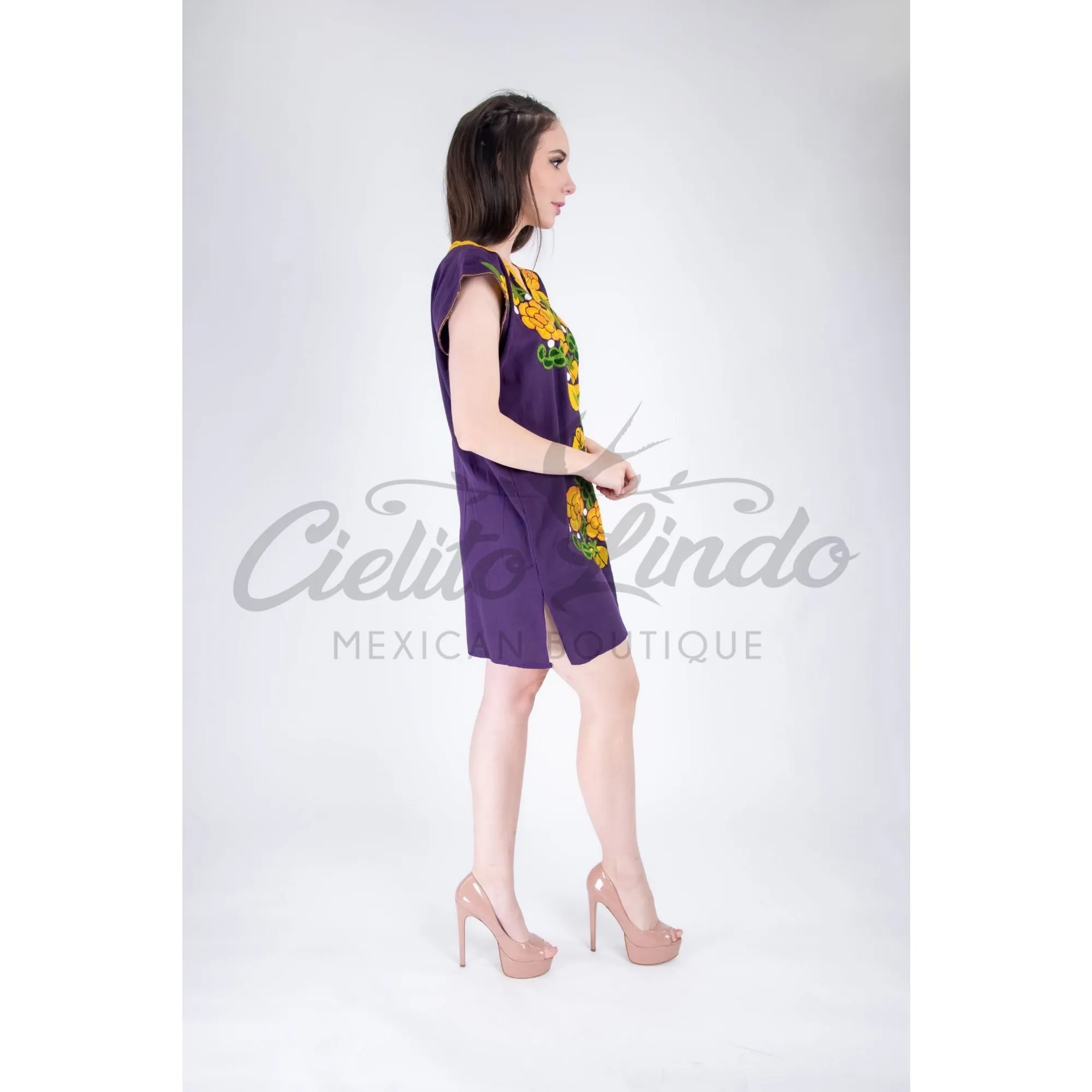 Zina Purple Mini Dress